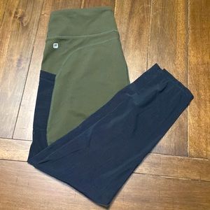 Fabletics 7/8 leggings with mesh
